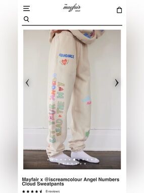 Mayfair x @iscreamcolour Angel Number Cloud Sweatpants